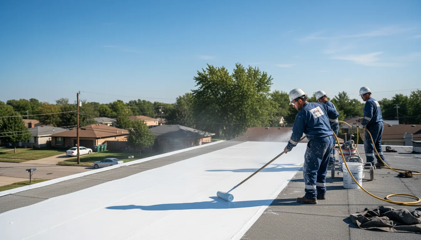 Commercial roof coating in Hines, MN near me